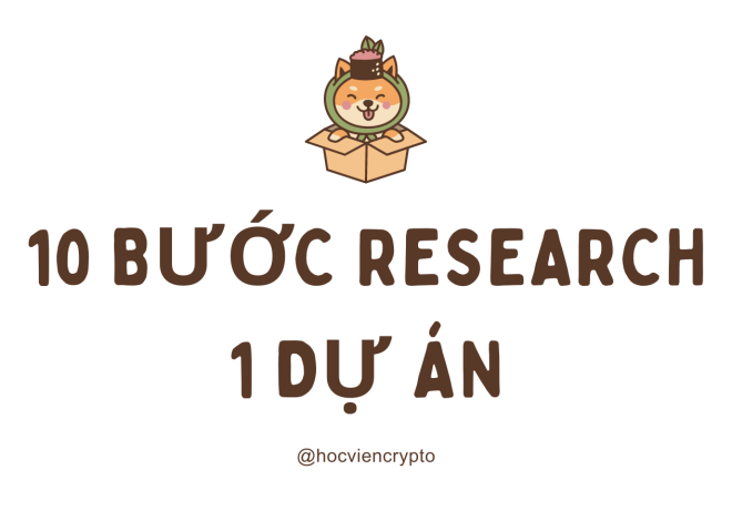 10 bước research 1 dự án crypto