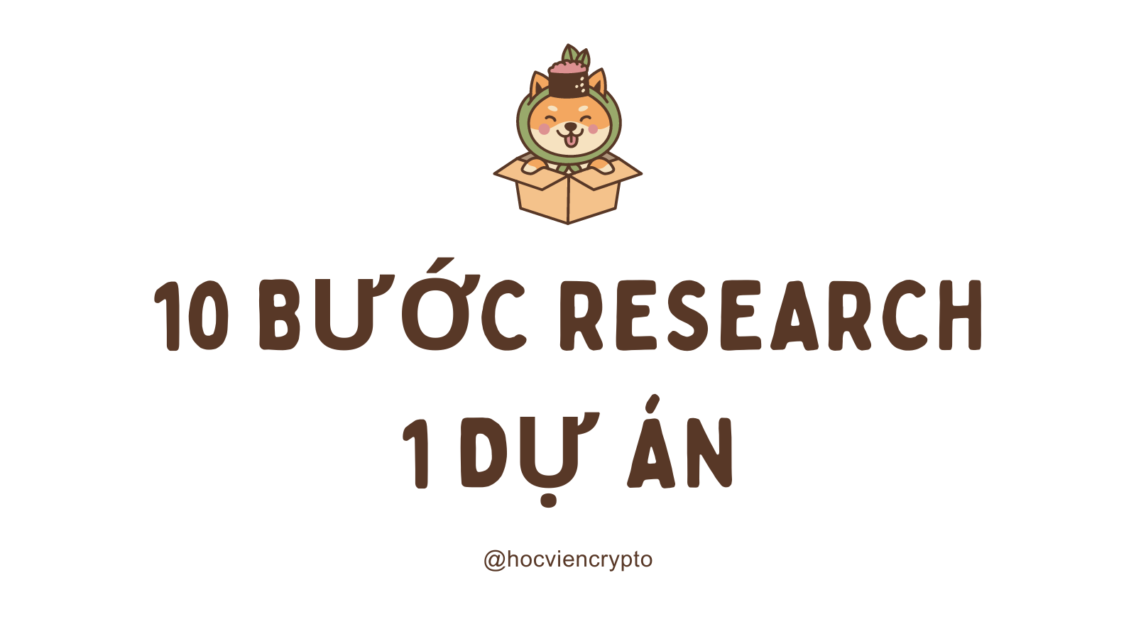 10 bước research 1 dự án crypto